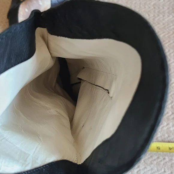 vintage Y2K Gianni Bravo Mob Wife Women's leather Boots Size 38  EUC - Picture 3 of 16